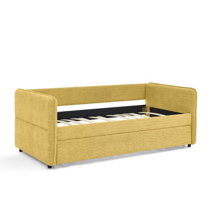 Upholstered Daybed With Pop Up Trundle