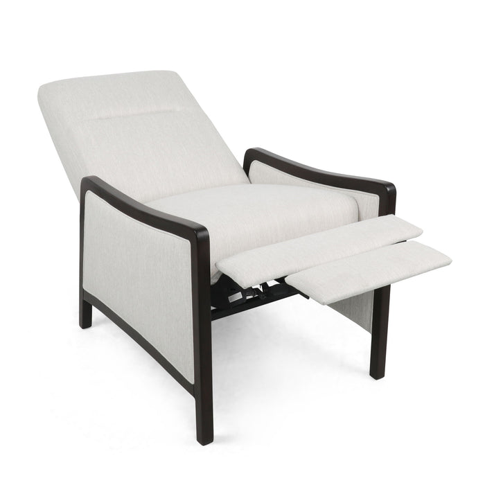 Drury - Contemporary Fabric Upholstered Pushback Recliner