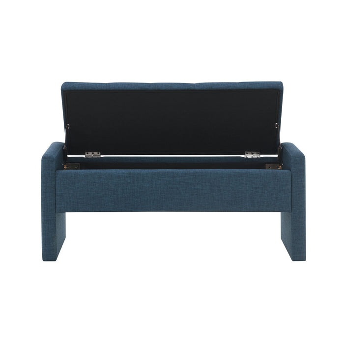 Modern Upholstered Large Bed End Bench With Storage