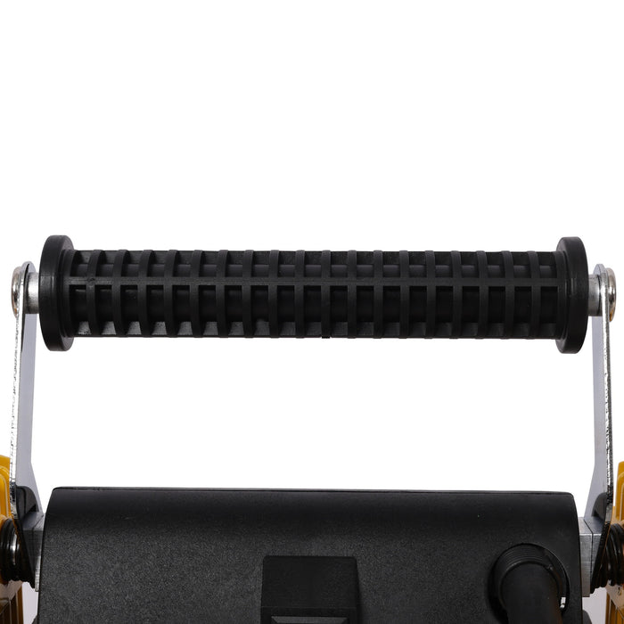 Heavy Duty 12V Dual Cylinder Air Compressor, Tire Inflator With Gauge - Yellow / Black