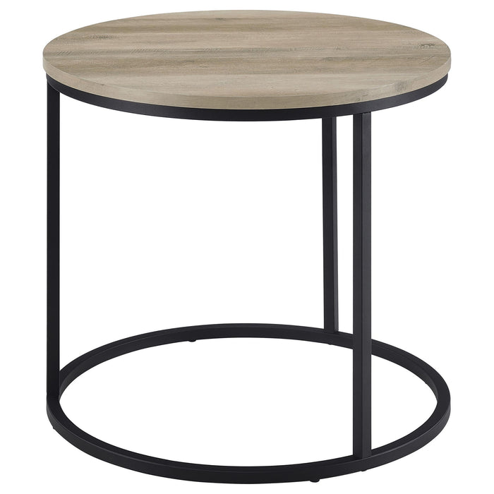 Arrize - Round Side End Table - Pine Wood