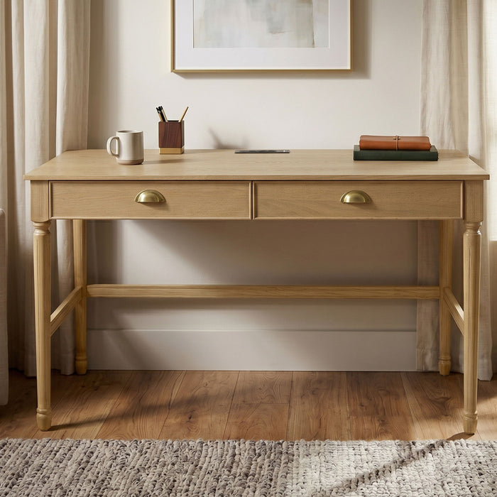 Modern Writing Desk With Drawers For Home Office