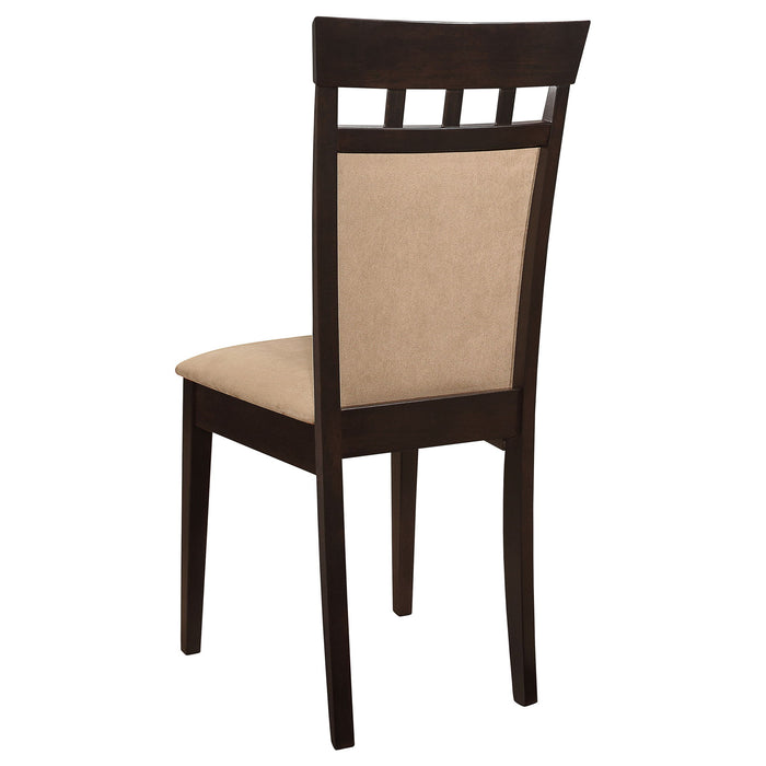 Gianna - 5 Piece Dining Set With Oval Table And Side Chairs - Cappuccino