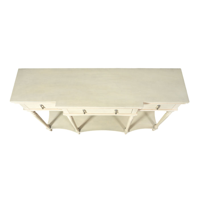 Retro Console Table With 3 Soft Close Drawers
