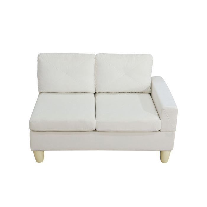 Modular L - Shaped Sectional Sofa 6 Seater 4 Piece Couch With Chaise