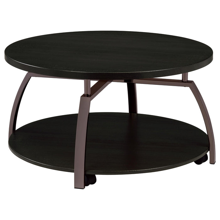 Starrett - 2 Piece Round Coffee Table Set - Charcoal