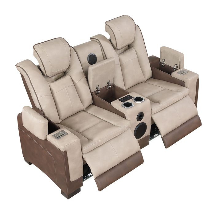 Bruno - Power Reclining Living Room Set With LED Lighting