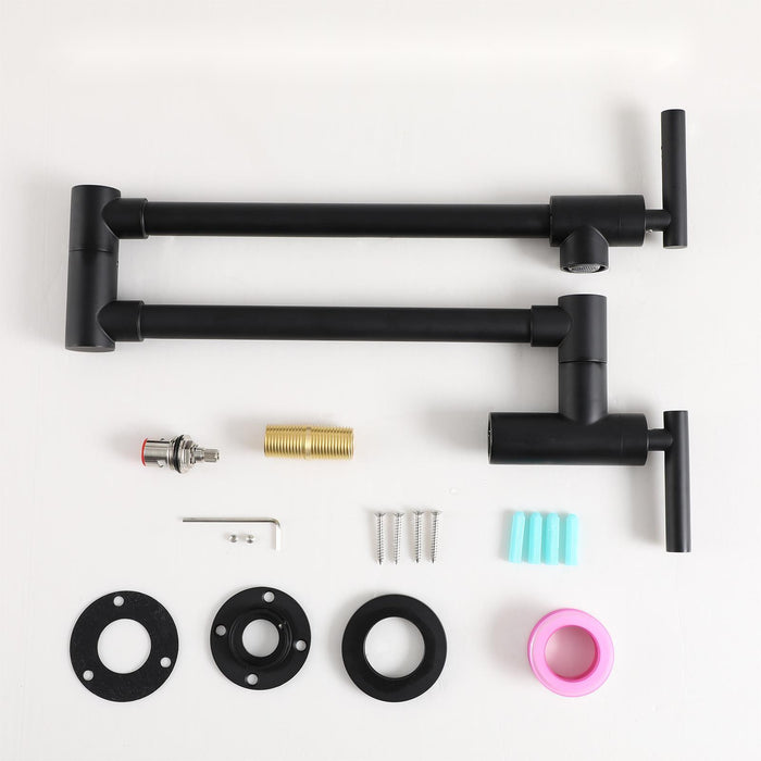 Modern Design Wall Mount Pot Filler Faucet Folding Stretchable