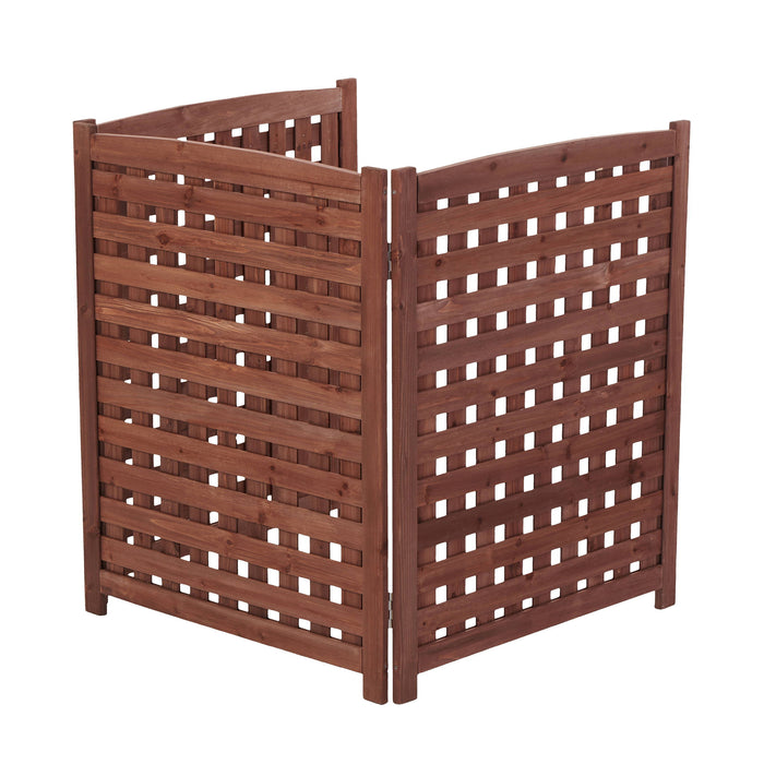 3 Panel Outdoor Air Conditioner Fence Screen