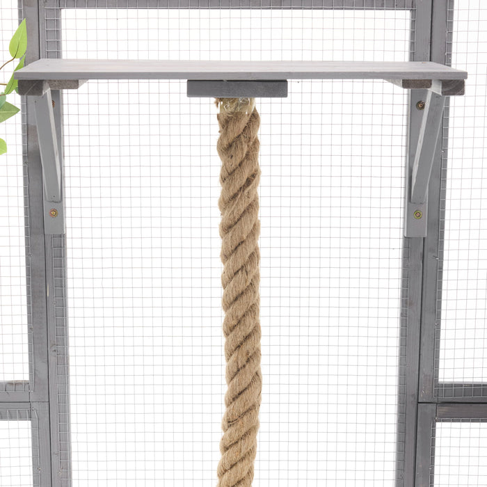 Outdoor Cat House, Diy Cat Enclosure Catio With Double Enter Doors