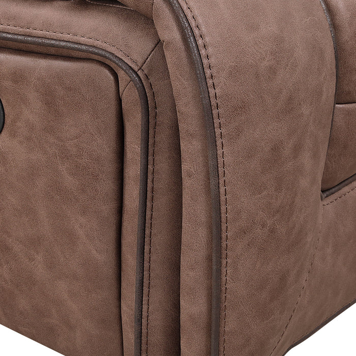 Lucius - Glider Recliner With Manual Recline - Brown