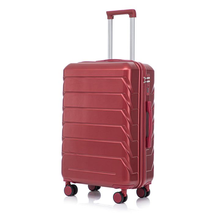 3 Pieces Set 20" / 24" / 28" Spinner Wheel Luggage With Combination Lock