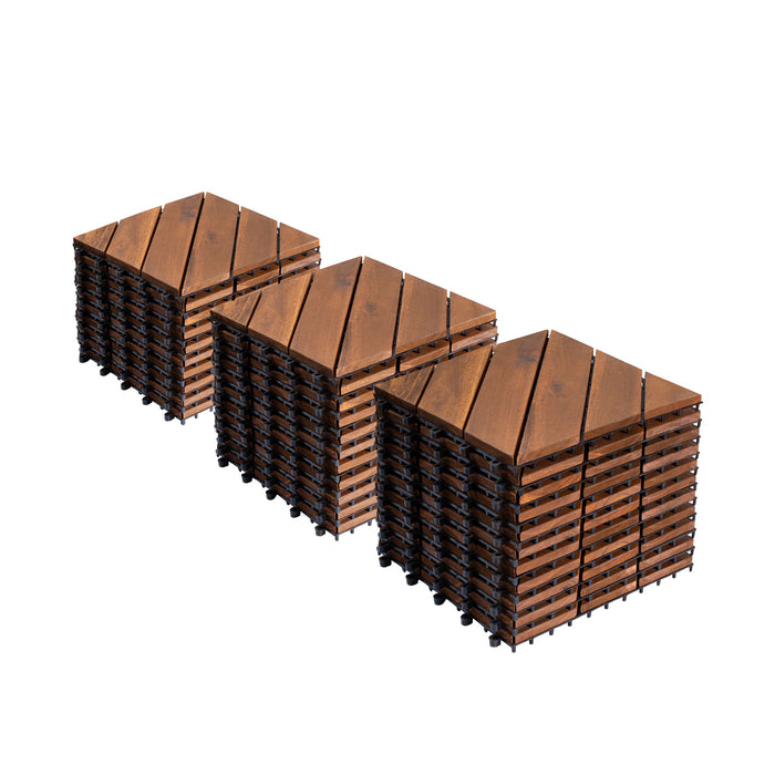 Interlocking Deck Tiles, Diagonal Pattern Outdoor Decking