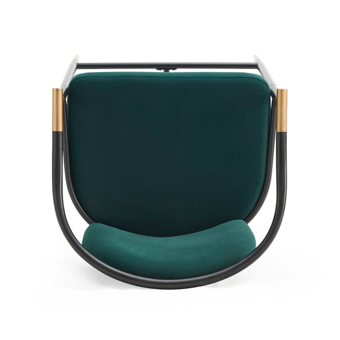 Contemporary Upholstered Counter Stool Set With Metal Frame