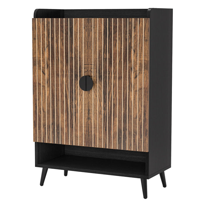 Shoe Cabinet With Doors, 7 Tier Storage Organizer