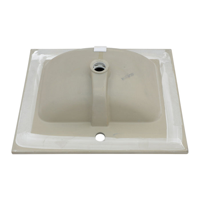 Rectangular Single Vanity Top With 1 Faucet Hole And Overflow Ceramic