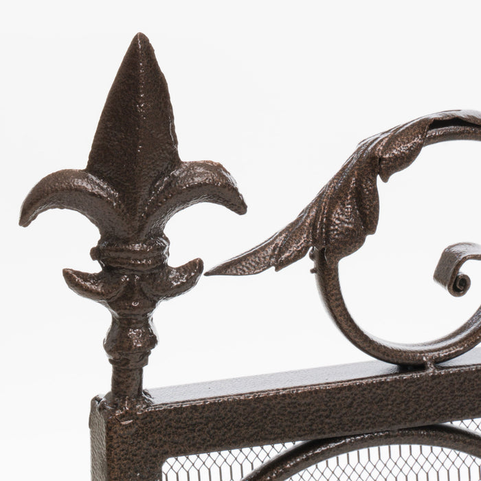 Darcie - Wrought Fireplace Screen, Ornate Design