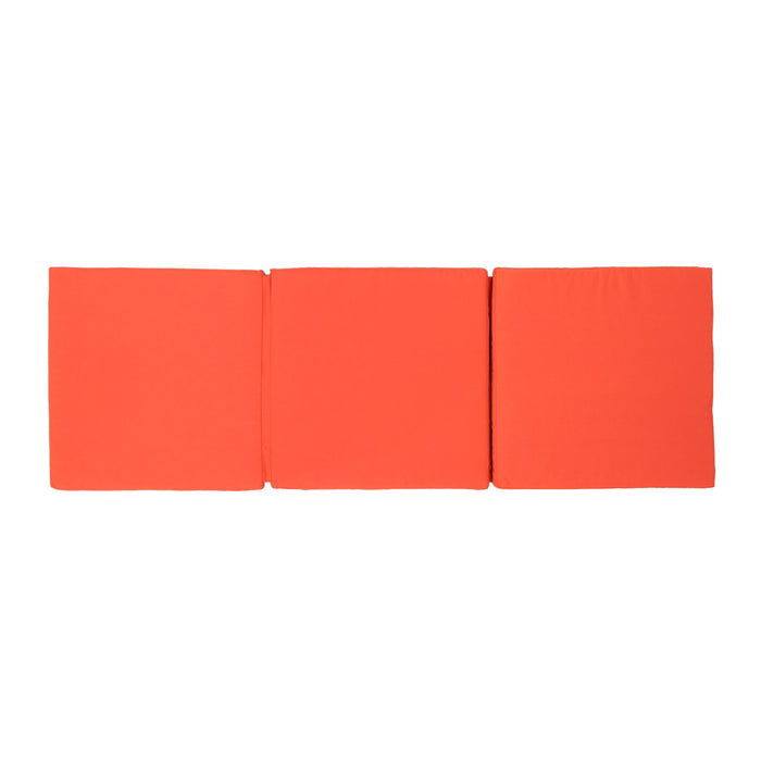 Waterproof Fabric Lounge Cushion With Rectangular Shape - Orange