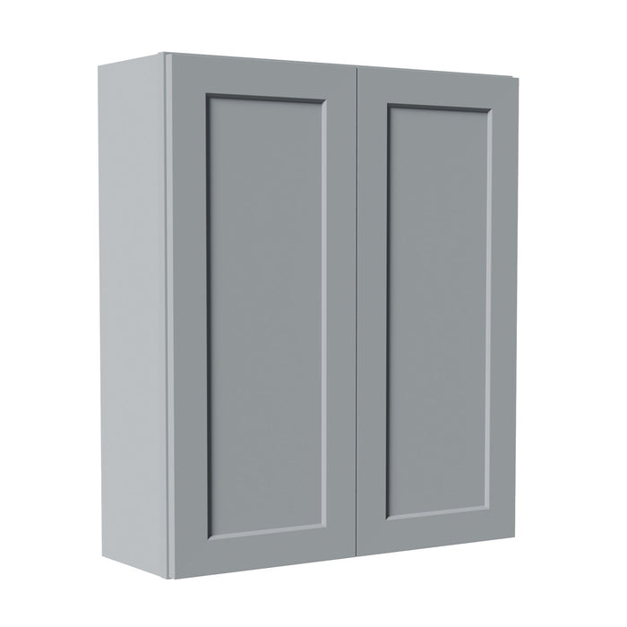 Shaker Wall Cabinet With Soft Close Hinges, Adjustable Shelves, Double Door
