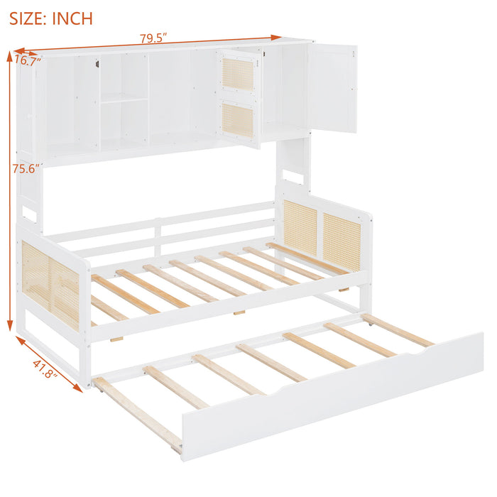 Daybed And All In One Cabinet And Shelf