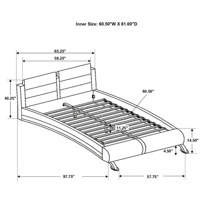 Caledonia - Sleigh Bed With Curved Headboard