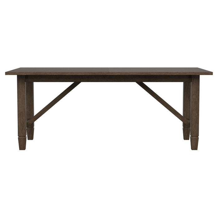 Jamie - Rectangular Dining Table With Extension Leaf - Light Brown