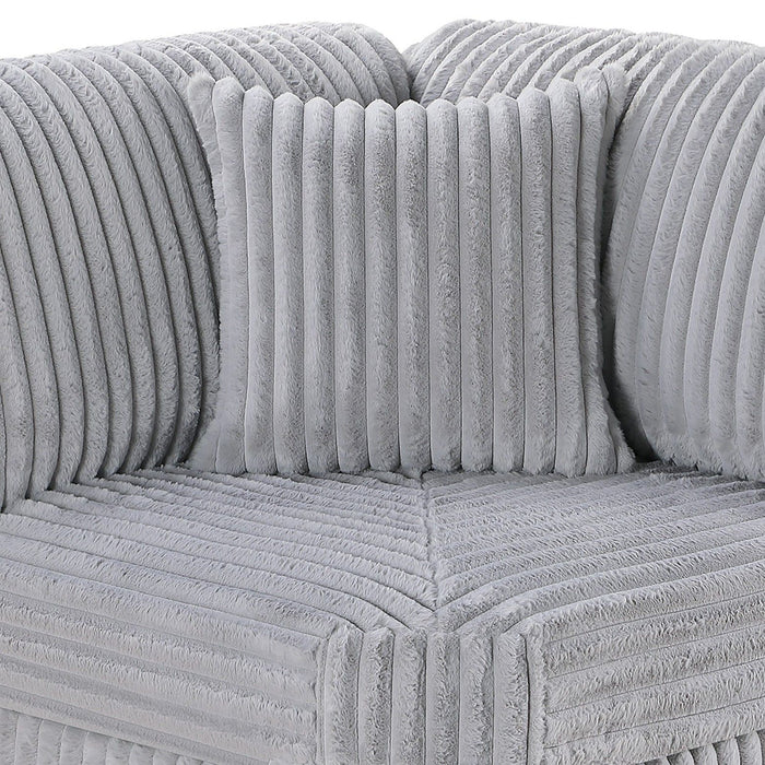 Corner Wedge Chair With Pillow, Living Room Furniture