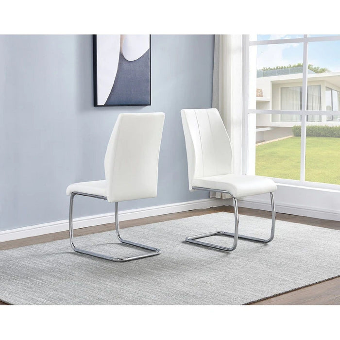 Dining Chair, Soft Upholstered (Set of 2) - White