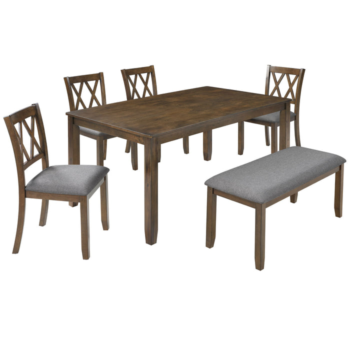 Modern Dining Set With Upholstered Chairs