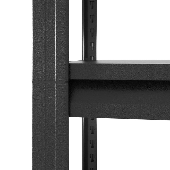 Industrial 5-Tier Adjustable Shelving Unit With Pegboard Heavy-Duty Storage