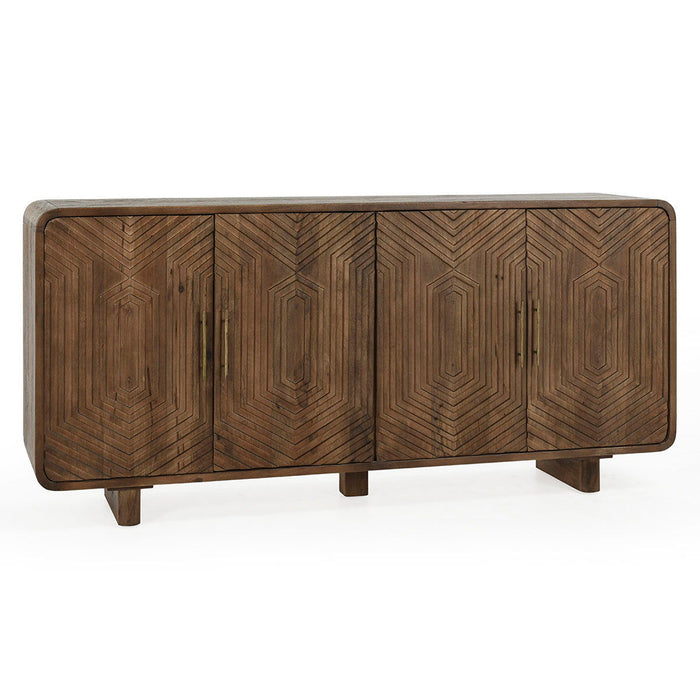 Holmes - 4 Door Sideboard - Artisan Brown