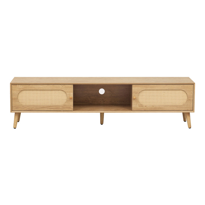 TV Stand For TVs Up To 80", Media Console, Cabinet - Natural