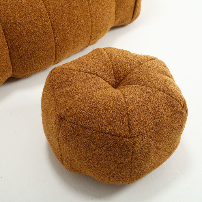 Soft Chenille Bean Bag Chair With High Resilient Foam