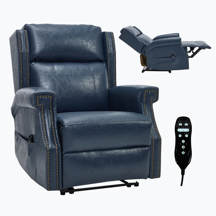 Manual Recliner Chair With Heavy Duty Motion Mechanism, 8 Vibrating Nodes And 3 Massage Modes For Living Room