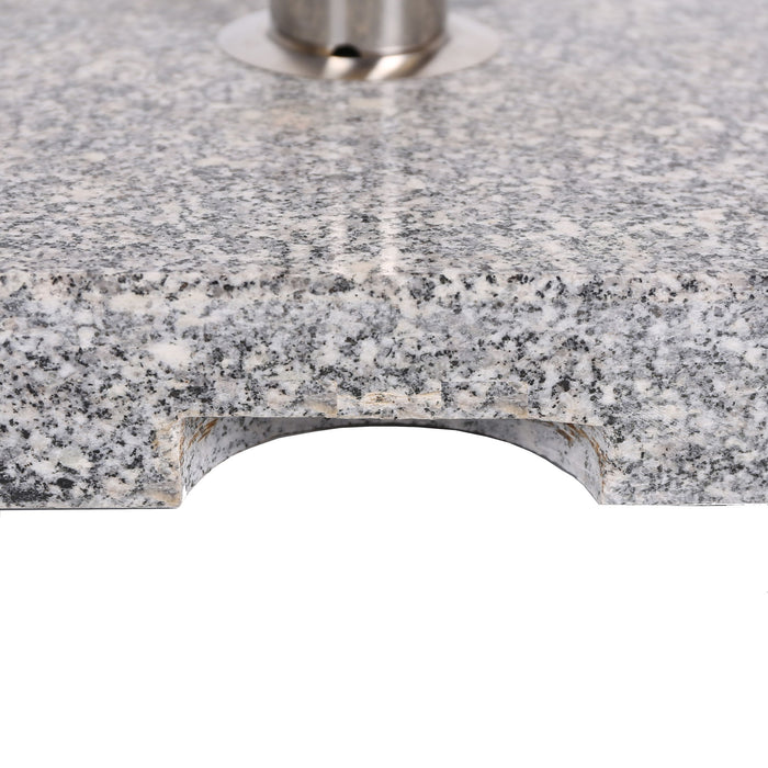 Umbrella Holder Square 55 Lbs Umbrella Base - Natural / Gray
