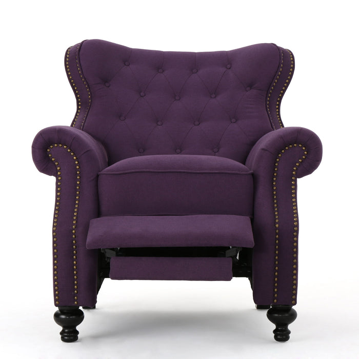 Modern Manual Push Back Recliner Chair