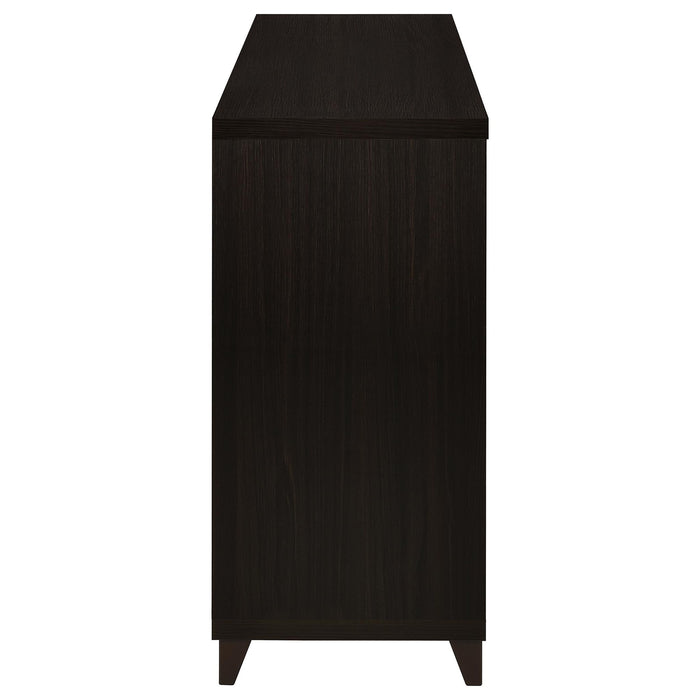 Nyler - 3 Drawer Rectangular TV Console - Cappuccino