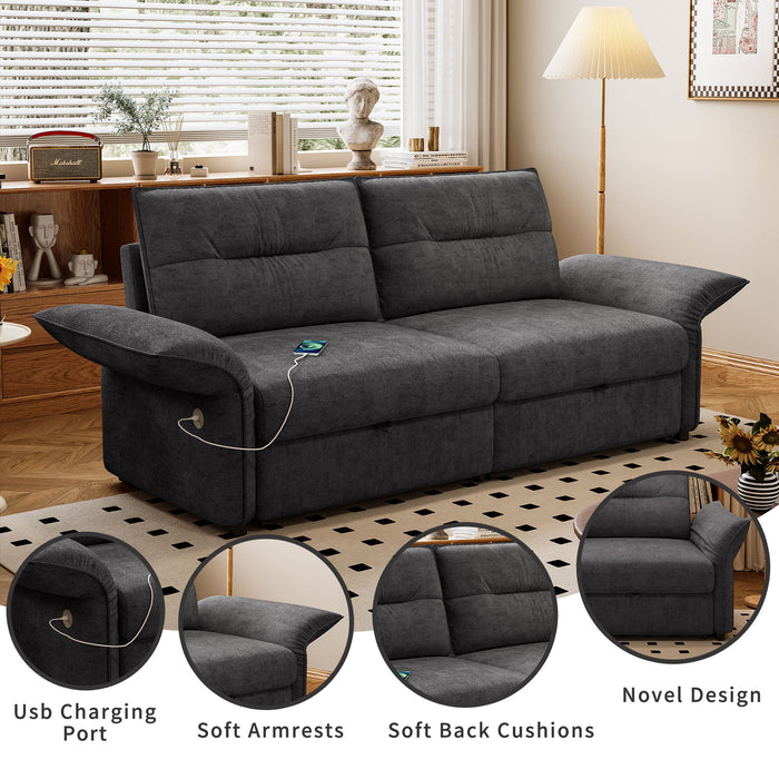 Sofa Bed With Convertible Design, Living Room Furniture