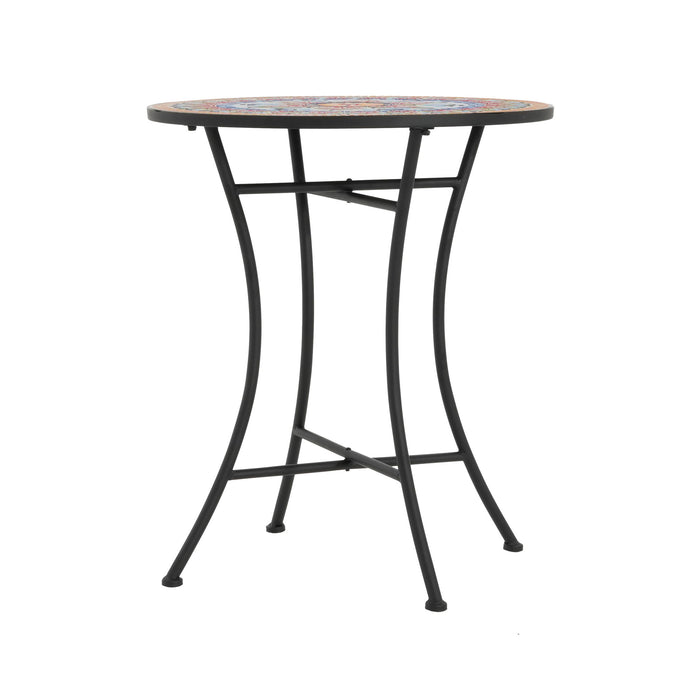 Lambert - Outdoor Chat Set - Black / Red