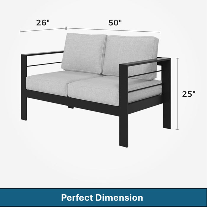Outdoor Patio Set, All-Weather With Thick Cushions
