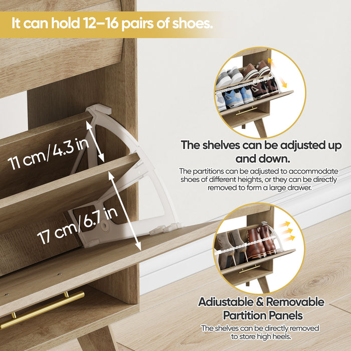 Flip Top Shoe Cabinet