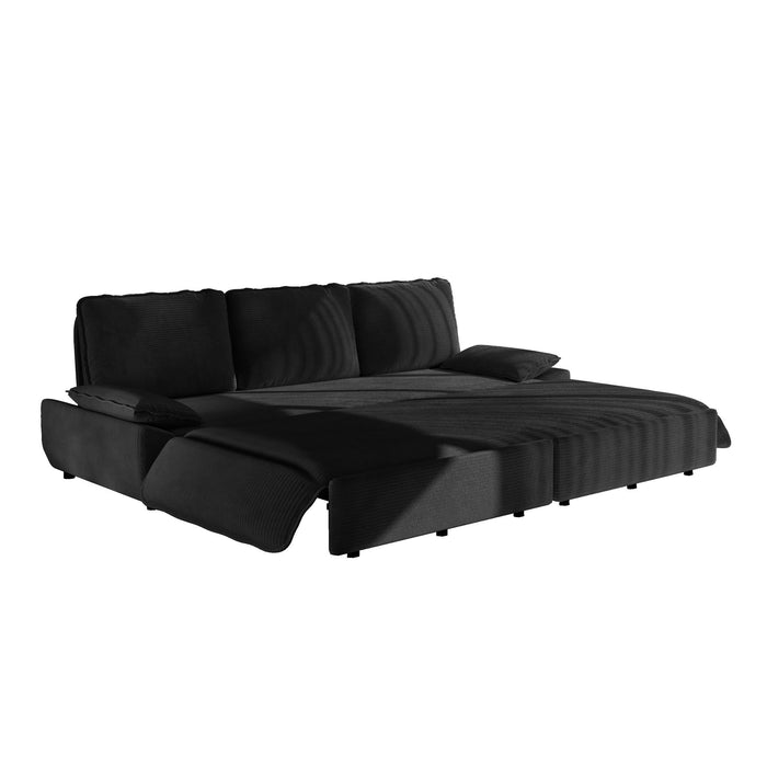 King Size Pull Out Sofa Bed, 3 In 1 Convertible Multifunctional