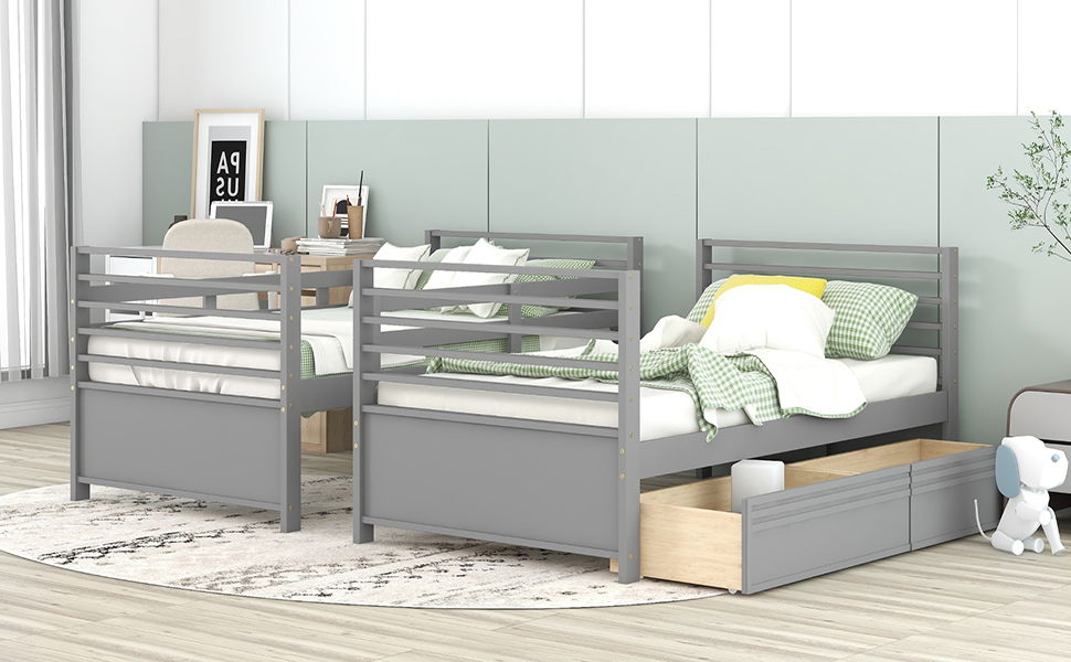Bunk Bed With 2 Drawers