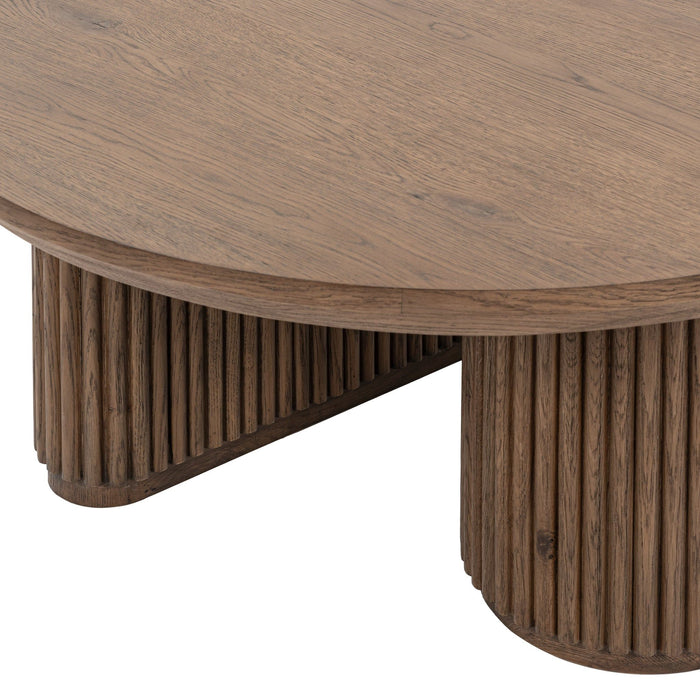 Vander - Solid Wood Round Coffee Table