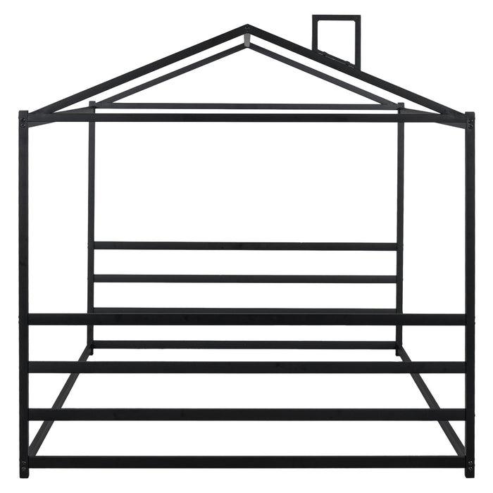 Metal House Shape Platform Bed