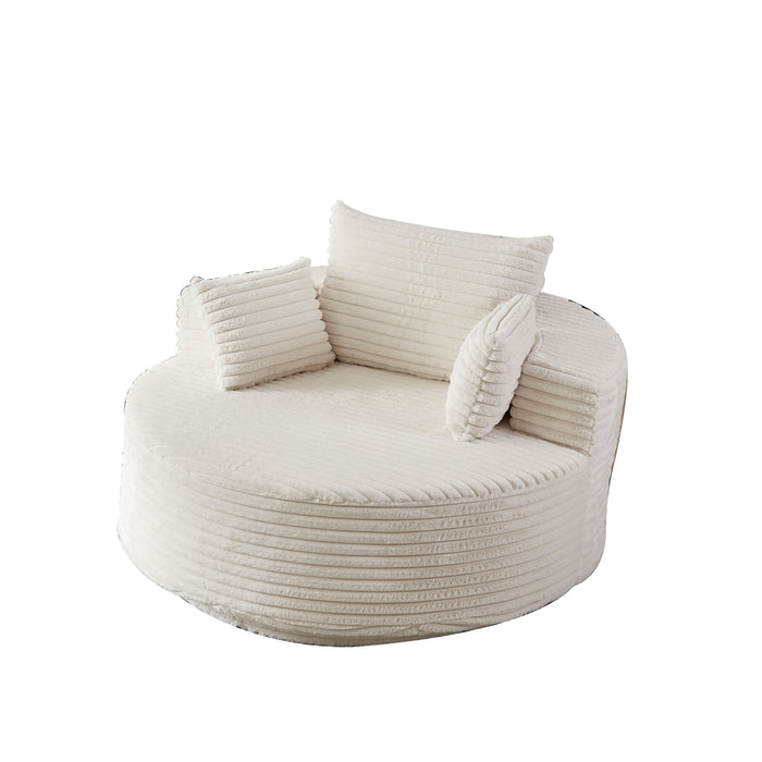 Swivel Chair With 360° Rotation For Living Room