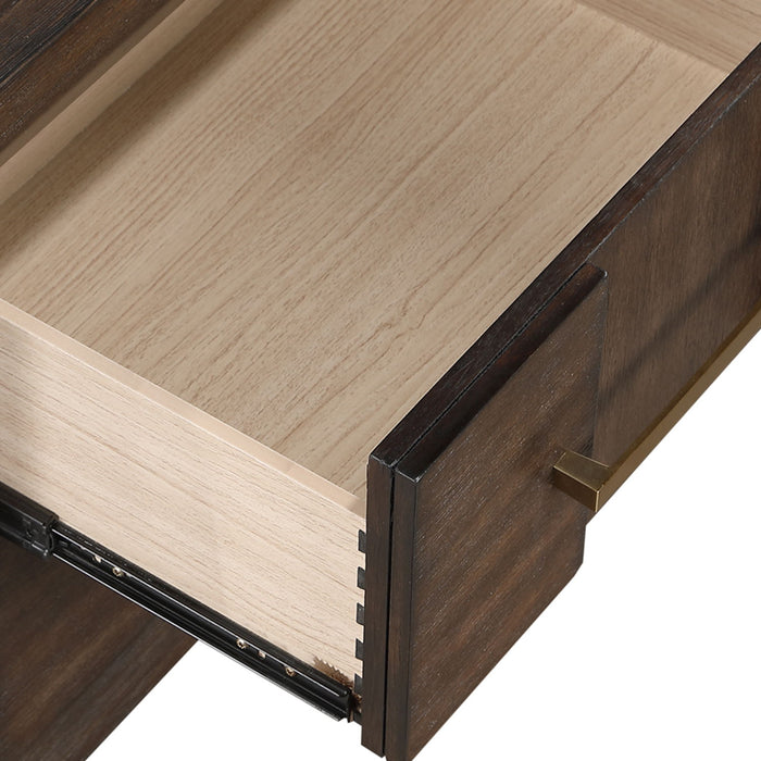 Kenzo - 2 Drawer Nightstand - Walnut