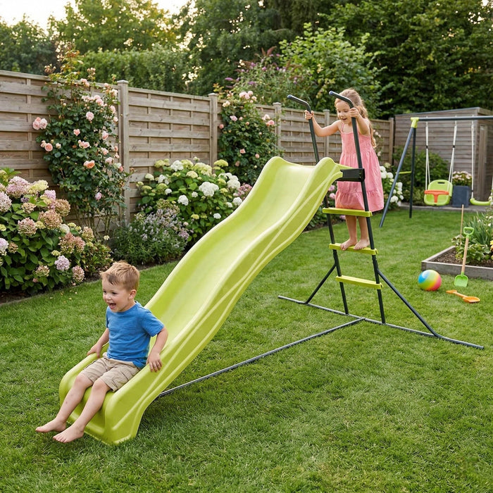 Xsl003G - Indoor Freestanding Playground Equipment Slide For Children - Green