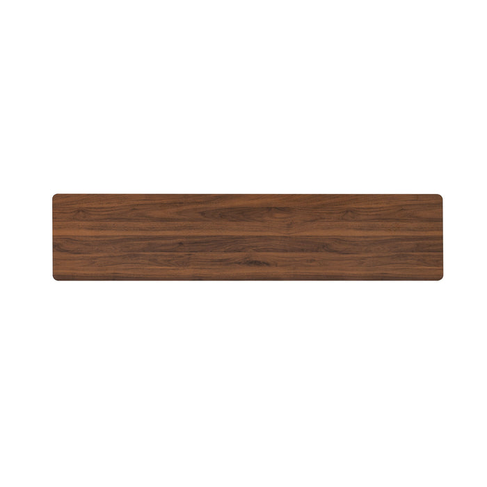 70" TV Stand With Storage Drawers And Cabinets For TVs Up To 80" - Walnut