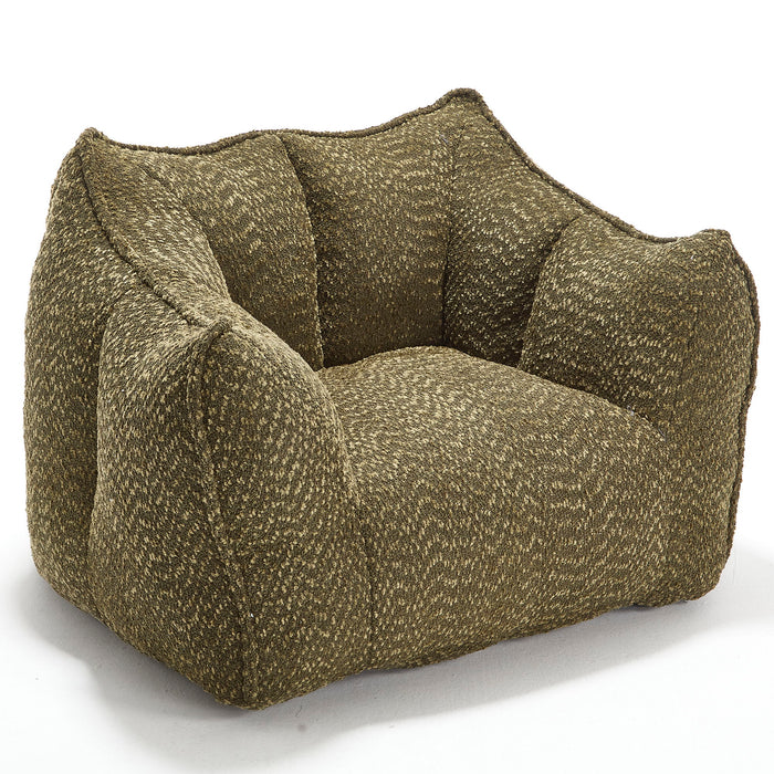 Comfortable Chenille Sofa Chairs With Highly Resilient Foam For Living Rooms And Bedrooms